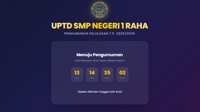 Pengumuman Kelulusan